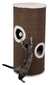 Karcolóoszlop VITUS Cat Tower, 115 cm, barna/krém